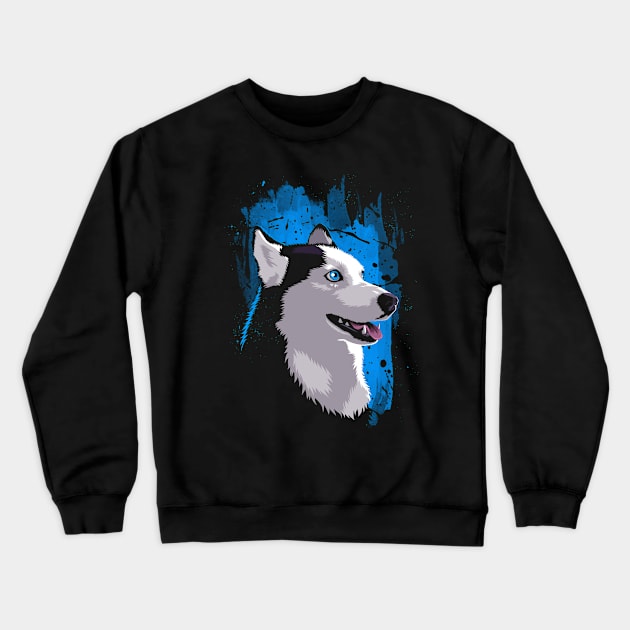 Husky Stain Crewneck Sweatshirt by albertocubatas